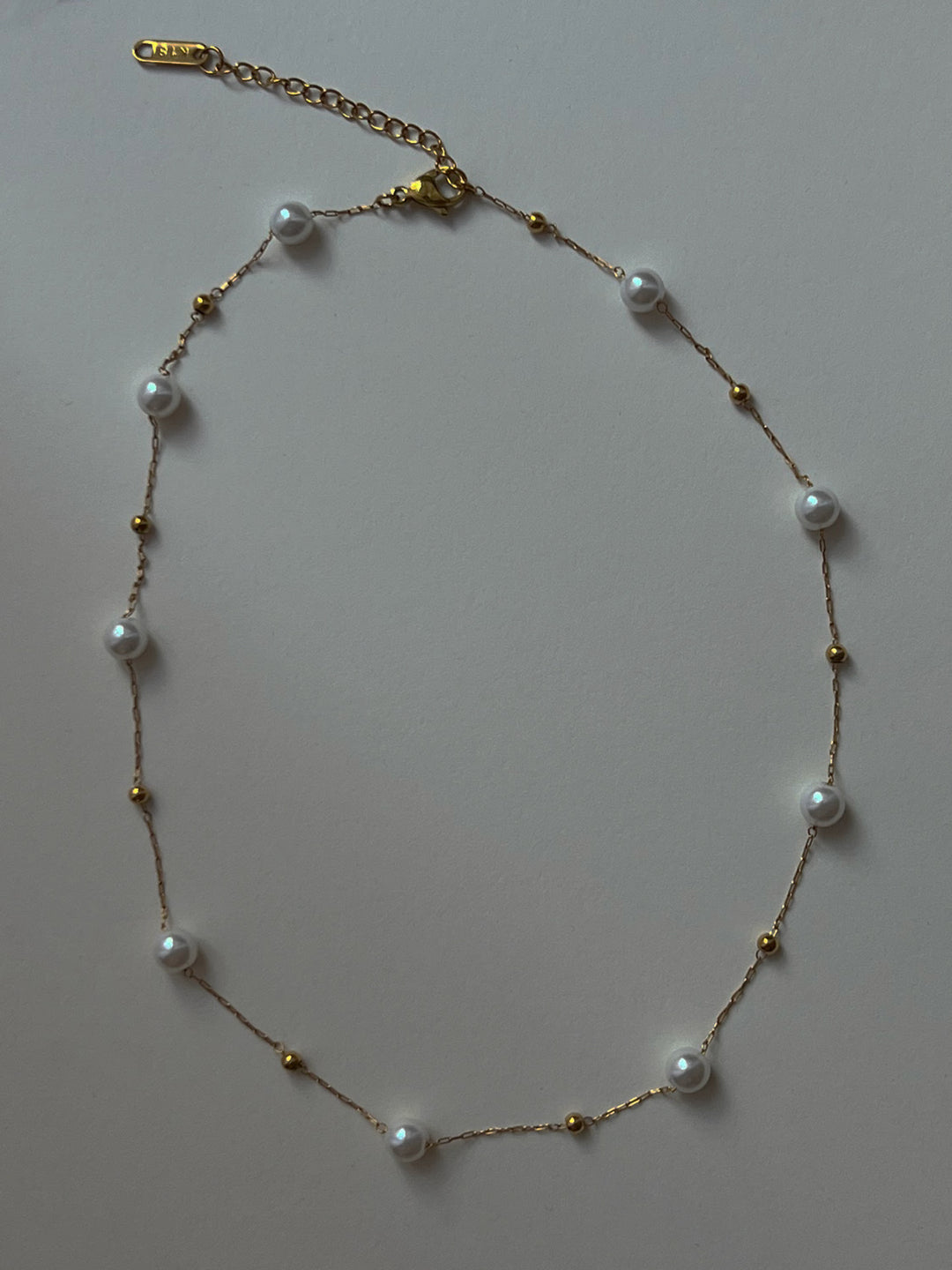 GYPSET GLITTERATI PEARL NECKLACE GOLD main image 1