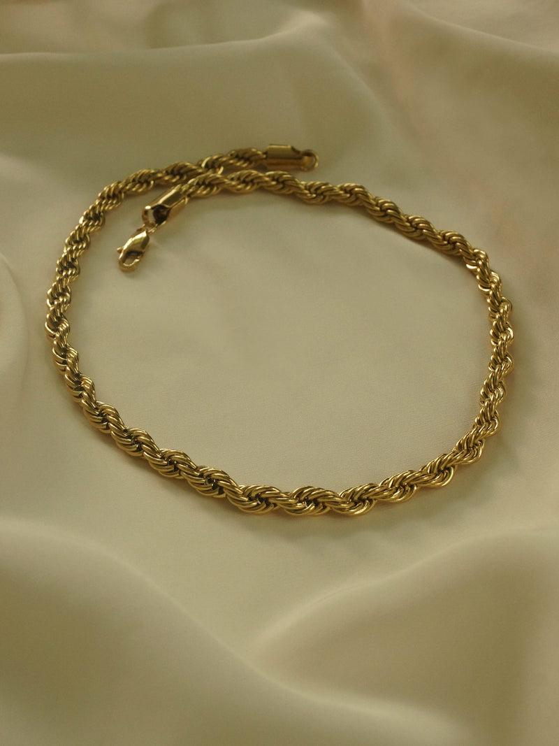 Rope Necklace - Chunky *18K Gold-plated Stainless Steel