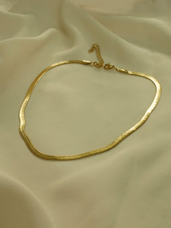Snake Chain Necklace *18K Gold-plated Stainless Steel