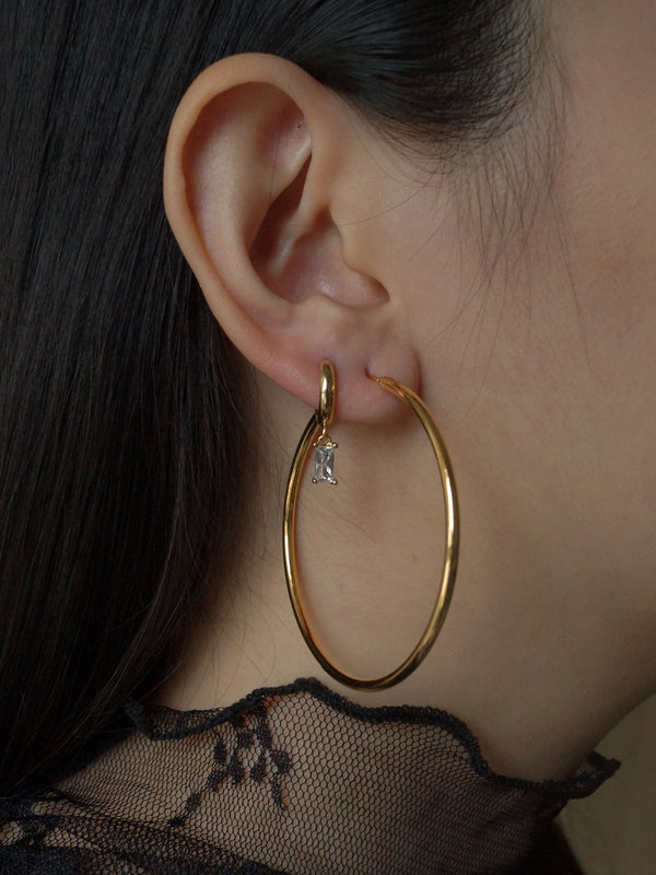 Essential Thin Hoops - Large *18K Gold-plated S925