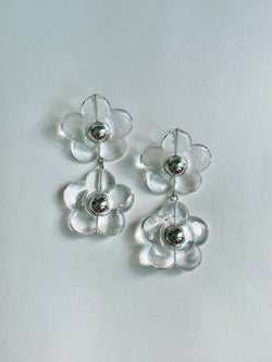 Transparent Flower Earrings