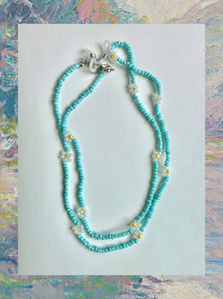 Beaded Mask Chain - Turquoise